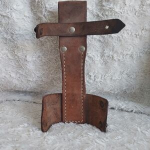 Vintage Leather Bayonet Frog Tool Holder Hunting Outdoor Camping